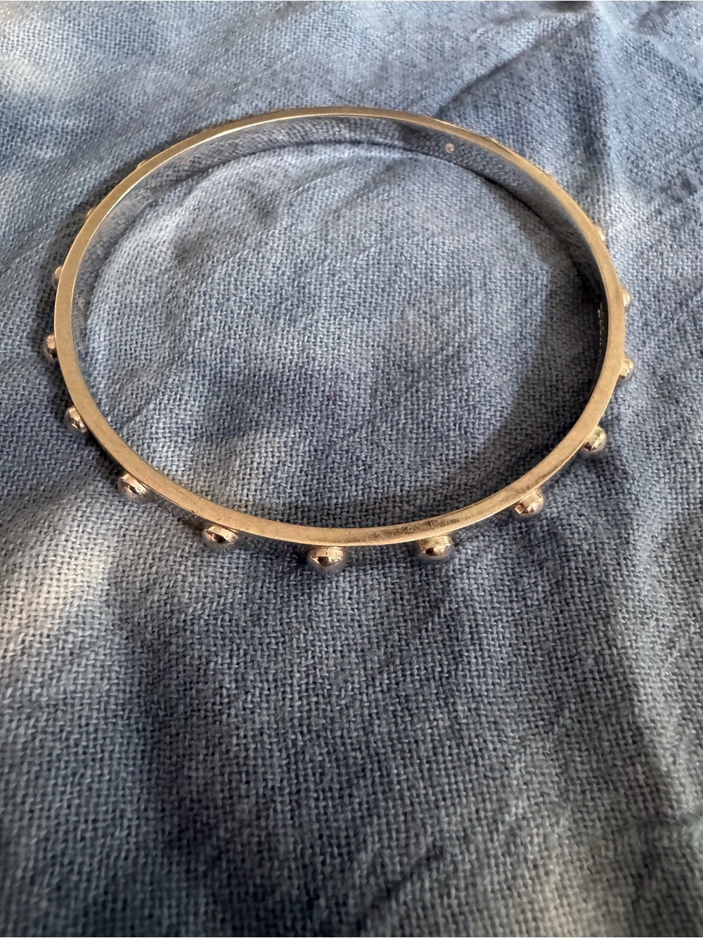 Kate Spade silver Studded Bangle Bracelet - Women's Accessory